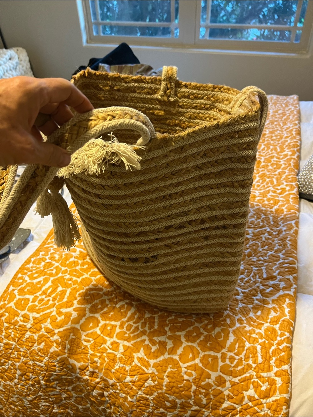 Woven Straw Tote Bag in multi tan colors- Beach & Everyday Carry